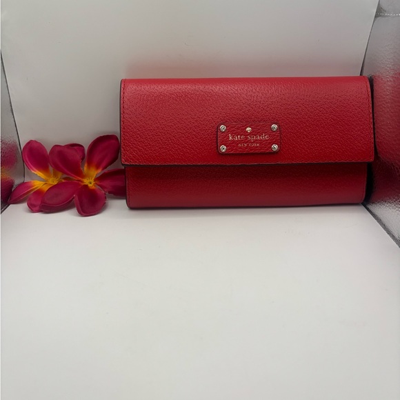 kate spade Handbags - Kate Spade Leather Jean Wellesley Large Wallet WLRU5119 Hotchili NWT
MSRP $159